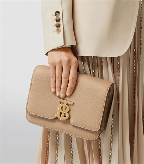 burberry small leather tb bag|Burberry tb monogram bag.